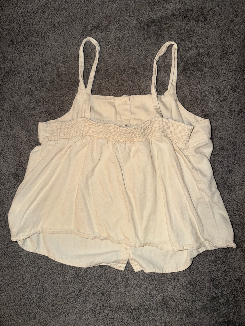Old Navy Cream Button-Front Spaghetti Strap Camisole - Picture 3 of 3